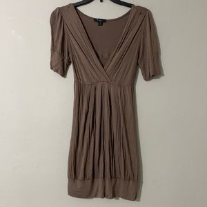 Forever 21 brown quarter sleeve dress